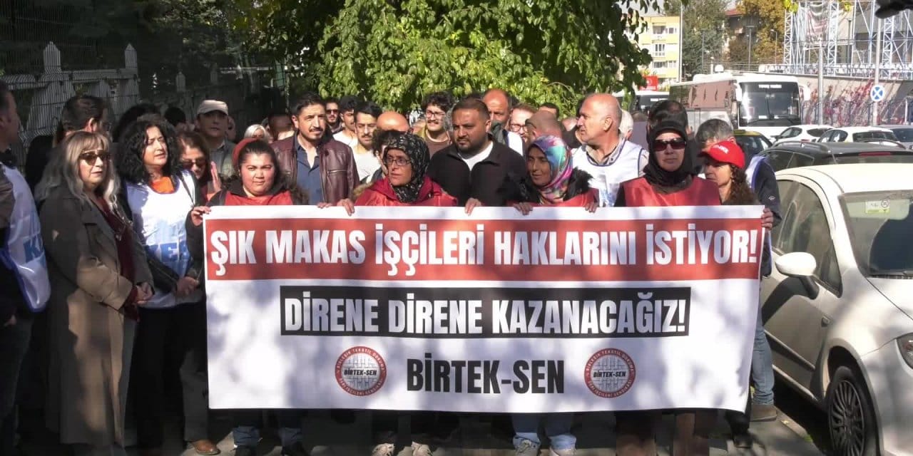 Şık Makas işçileri direnişi Ankara'ya taşıdı: Haklarımızı alana kadar buradayız