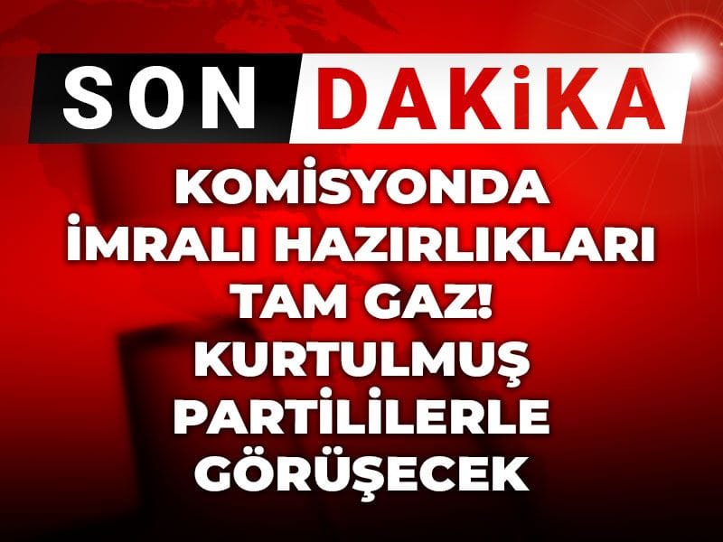 Son Dakika | Komisyonda İmralı hazırlıkları tam gaz! Kurtulmuş partililerle görüşecek