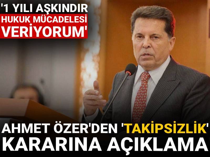 Ahmet Özer'den hakkındaki takipsizliğe ilişkin açıklama: 1 yılı aşkın hukuk mücadelesi veriyorum