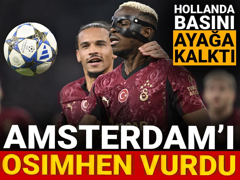 Osimhen fırtınası Amsterdam'ı vurdu: Hollanda ayakta