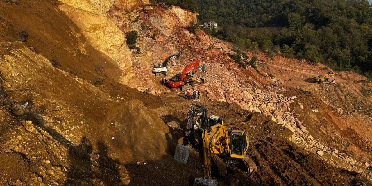 Ordu'da taş ocağında göçük! 1 işçiyi arama çalışmaları devam ediyor