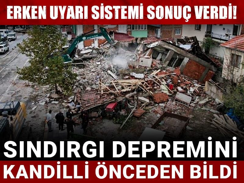 Erken uyarı sistemi sonuç verdi! Sındırgı depremini Kandilli önceden bildi