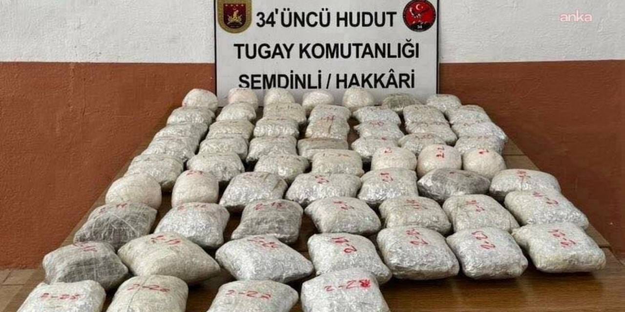 MSB duyurdu: Hudut hattında kilolarca uyuşturucu ele geçirildi