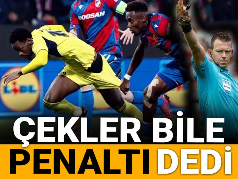 Çekler bile kabul etti: Penaltı