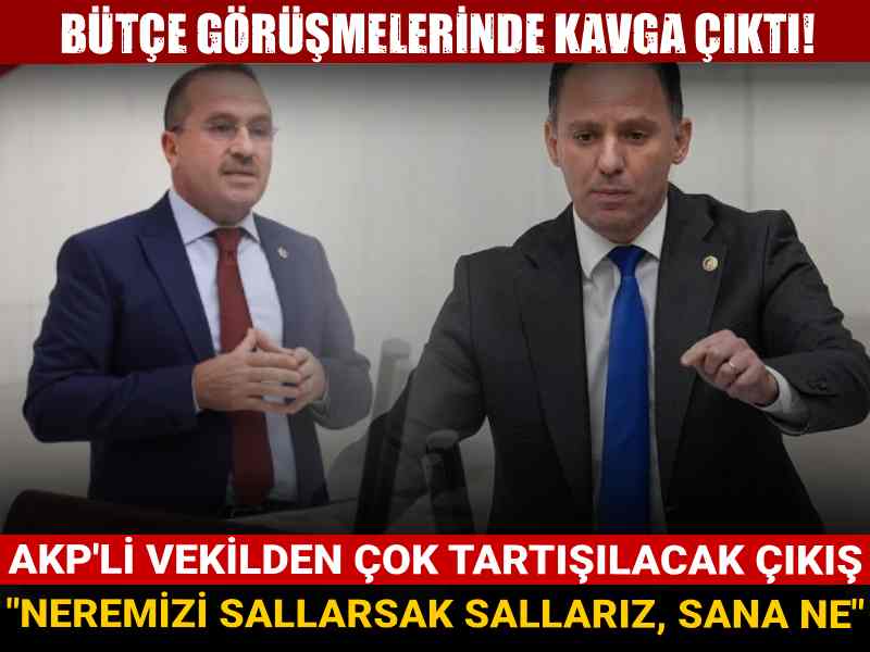 Bütçe görüşmelerinde kavga çıktı! AKP'li vekil: Neremizi sallarsak sallarız, sana ne?