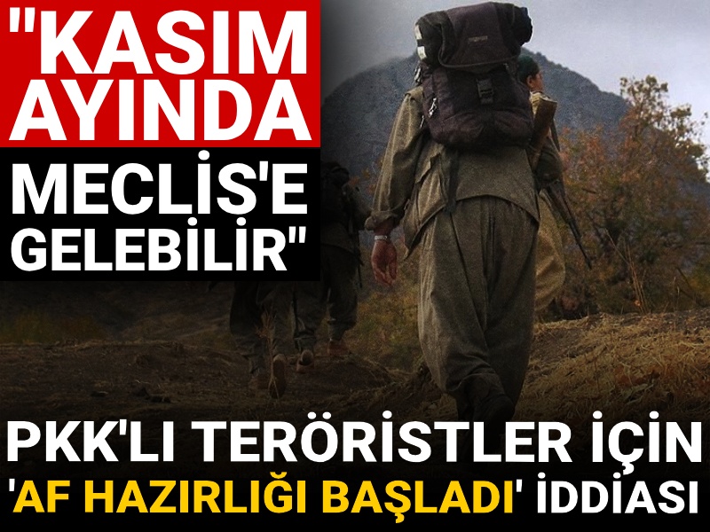 'PKK'lı teröristler için af hazırlığı başladı' iddiası: Kasım ayında Meclis'e gelebilir
