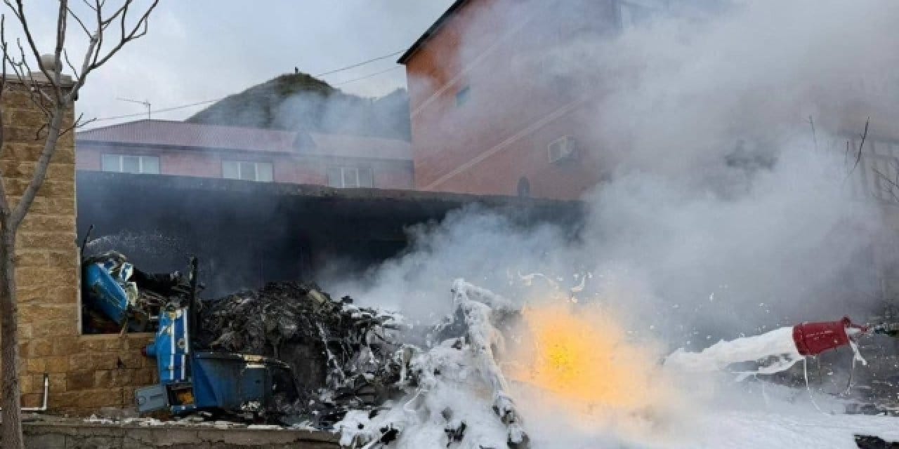 Dağıstan'da evin üzerine helikopter düştü: 4 ölü