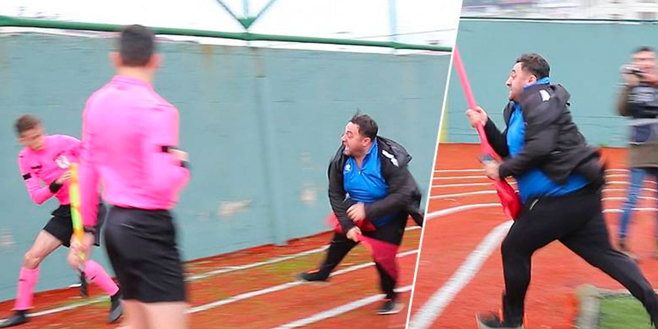 Bahisçi hakemi korner direğiyle dövmüşler: Görüntüler ortaya çıktı