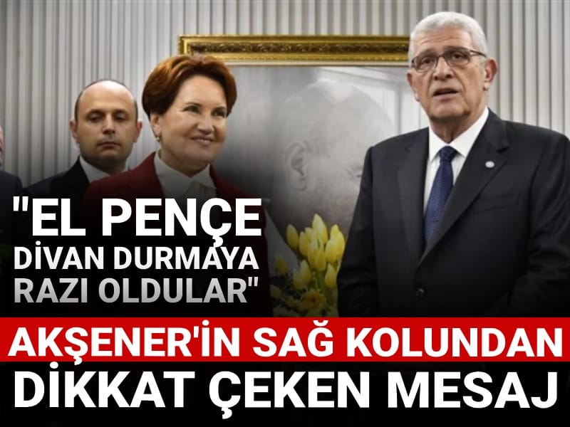 Akşener'in sağ kolundan dikkat çeken mesaj: El pençe divan durmaya razı oldular