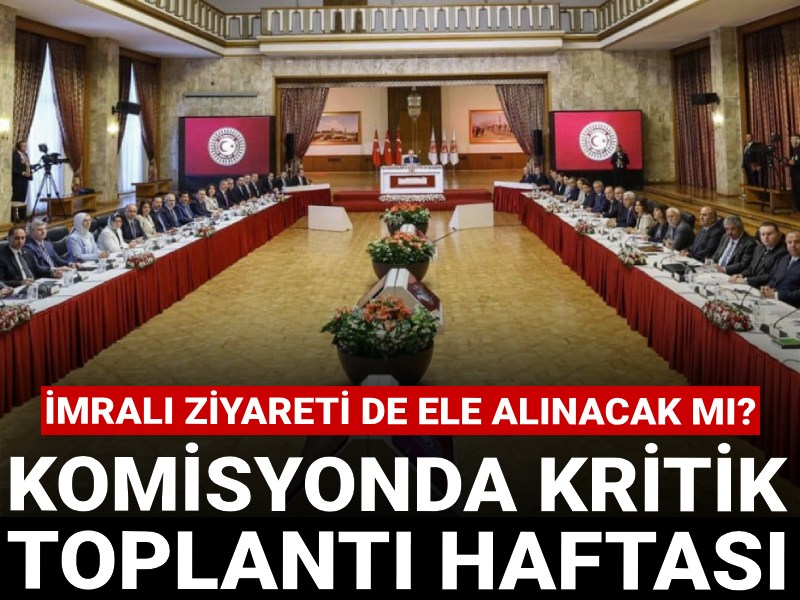Komisyonda kritik toplantı haftası: İmralı ziyaretinin de ele alınması bekleniyor