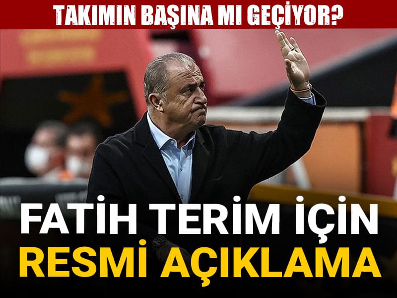 Fatih Terim için ilk resmi açıklama
