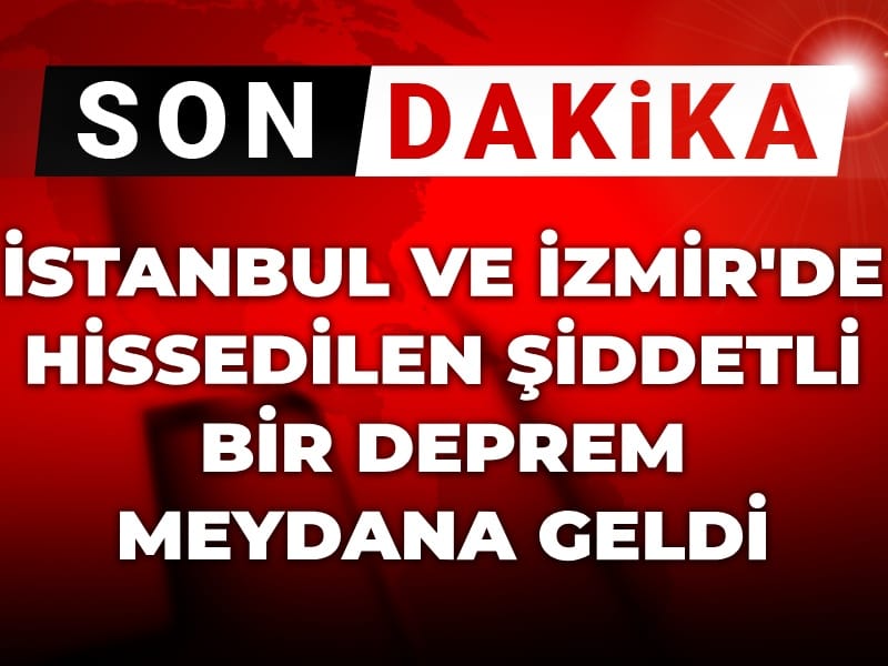 Son Dakika | İstanbul'da hissedilen bir deprem meydana geldi