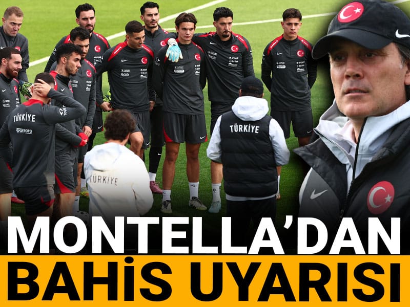 Milli takımda bahis önlemi: Montella devreye girdi