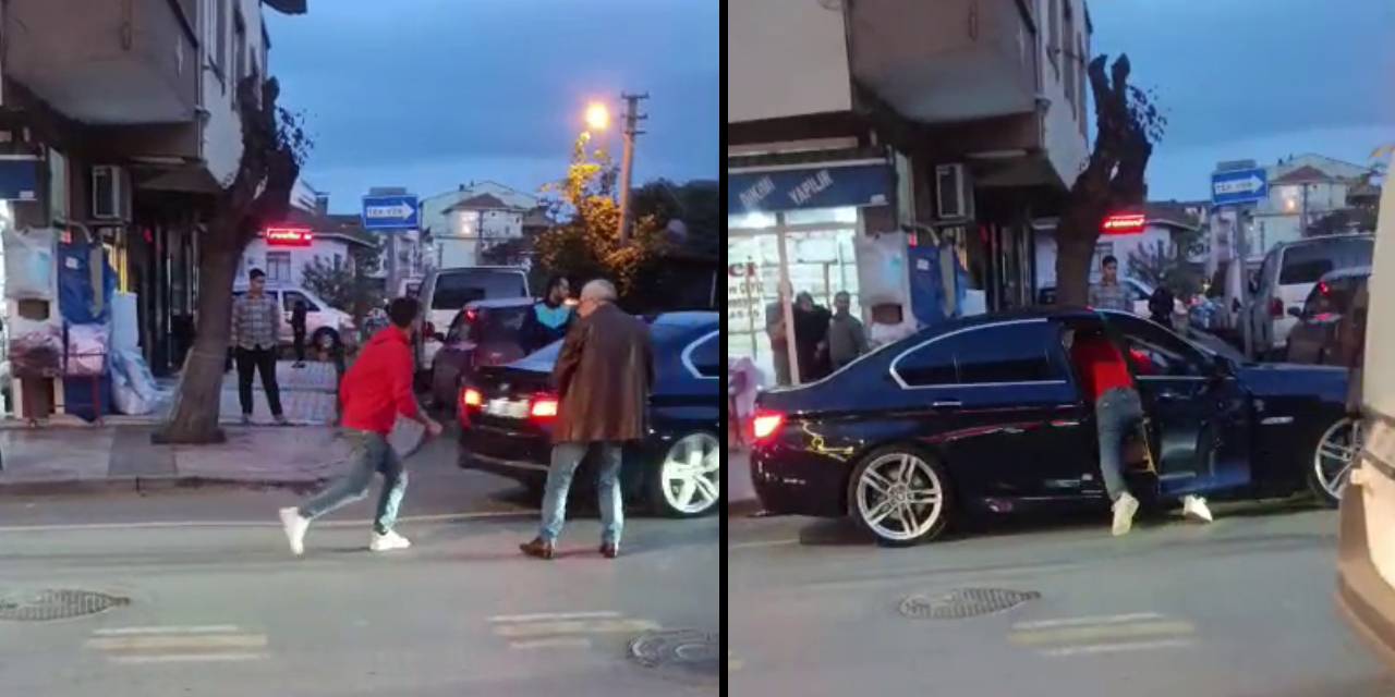 Şehir eşkıyalarını durdurabilen yok! Otomobilinde oturan kişiyi cadde ortasında defalarca bıçakladı