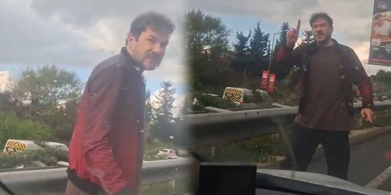 Şehir magandası trafikte terör estirdi! Çocuğun haykırışlarına rağmen aracı defalarca yumrukladı