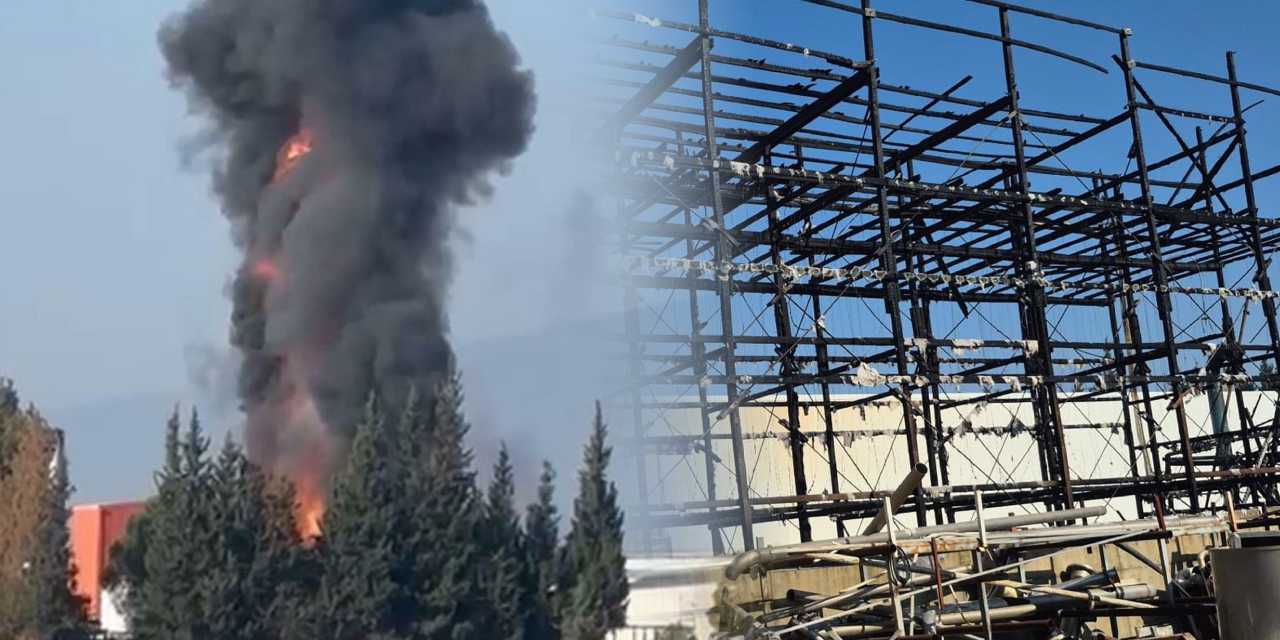 İzmir’de fabrika yangını! Gökyüzünü kara dumanlar kapladı
