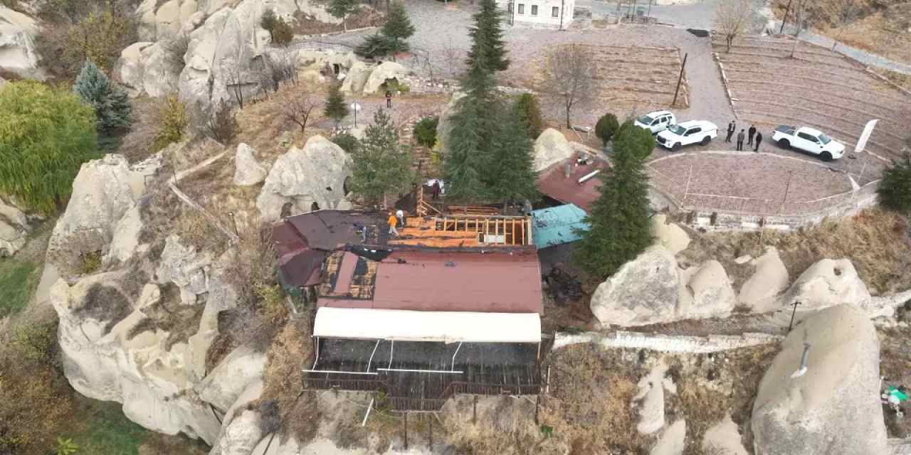 Kapadokya'da kaçak kafeye kepçe vuruldu