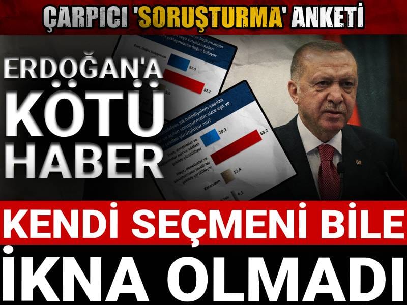 Erdoğan'a kötü haber! Kendi seçmeni bile ikna olmadı: CHP'li belediyelere soruşturmalarda çarpıcı anket