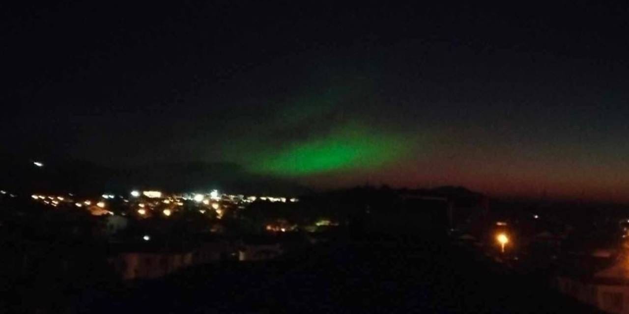 Muğla semalarında esrarengiz mor-yeşil ışıklar!