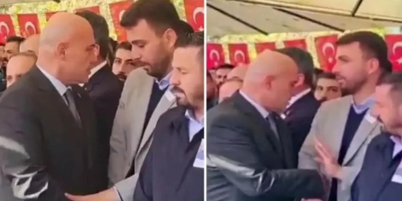 Şehit cenazesinde vekillerden saf tutma tartışması!