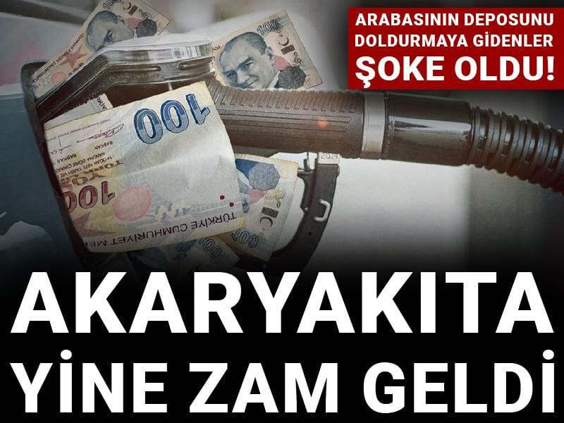 Arabasının deposunu doldurmaya gidenler şaştı kaldı! Akaryakıta yine zam geldi