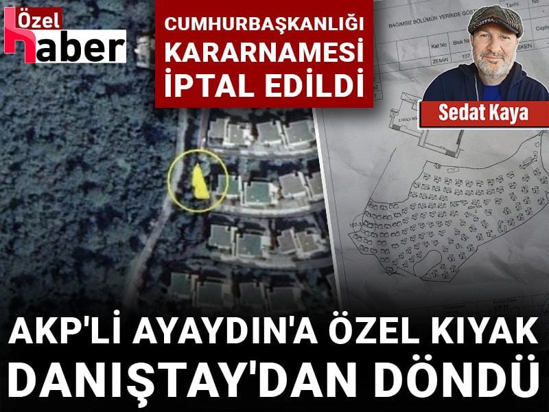 AKP'li Ayaydın'a özel kıyak Danıştay'dan döndü: Cumhurbaşkanlığı kararnamesi iptal edildi