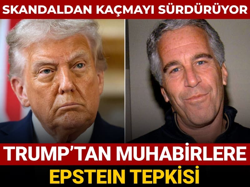 Skandaldan kaçmayı sürdürüyor: Trump'tan muhabirlere Epstein tepkisi