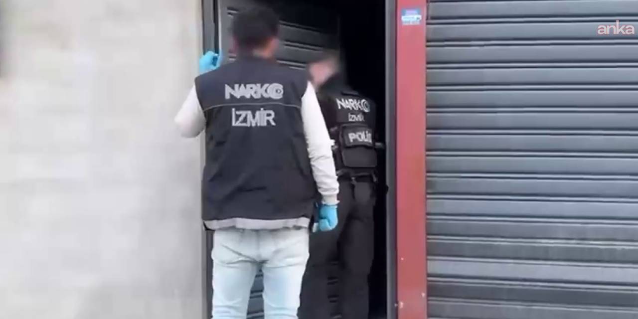 İzmir'de uyuşturucu operasyonu: Yüz binlerce madde ele geçiirldi
