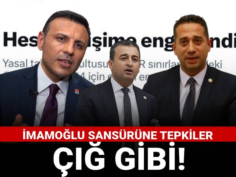 İmamoğlu sansürüne tepkiler çığ gibi!