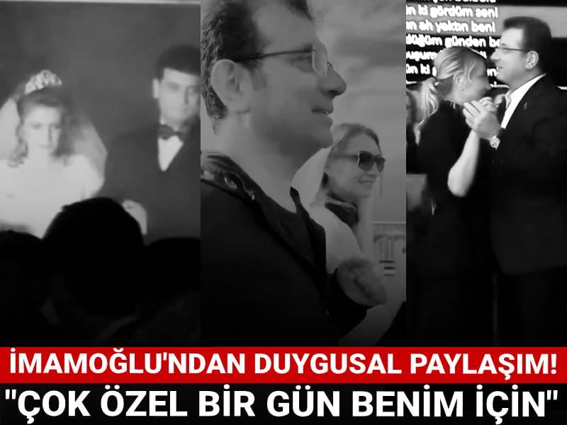 İmamoğlu'ndan duygusal paylaşım: "Çok özel bir gün benim için"