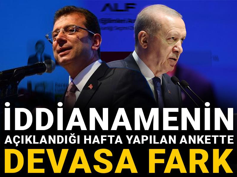 İddianamenin açıklandığı hafta yapılan ankette devasa fark