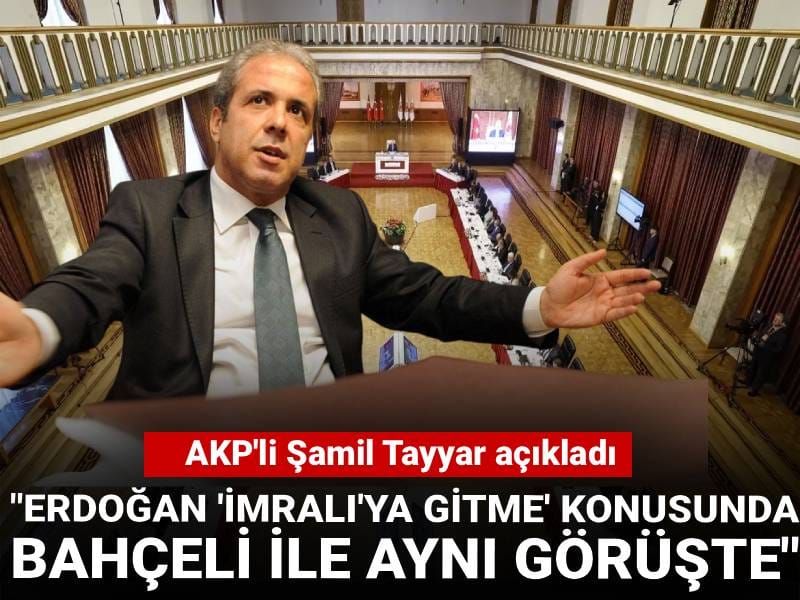 AKP'li Şamil Tayyar açıkladı: Erdoğan 'İmralı'ya gitme' konusunda Bahçeli ile aynı görüşte