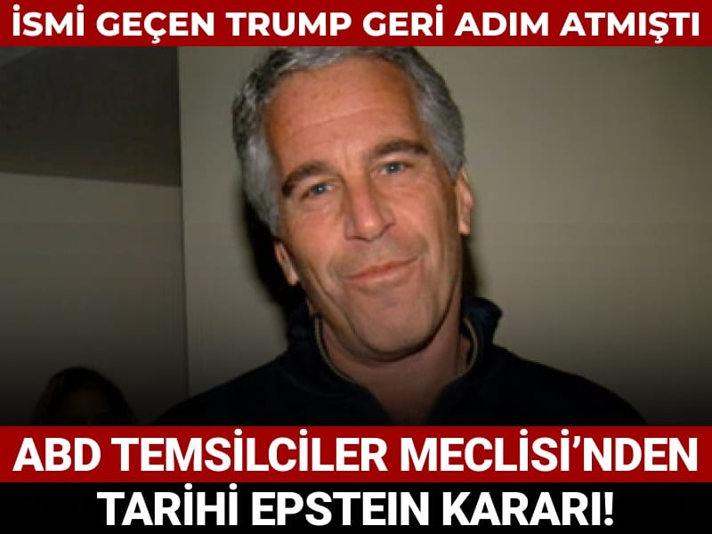 Dosyalarda ismi geçen Trump geri adım atmıştı: ABD Temsilciler Meclisi'nden tarihi Epstein kararı