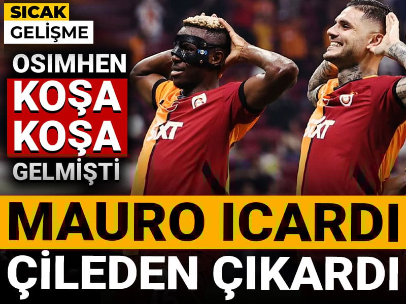 Icardi çileden çıkardı: Osimhen koşa koşa gelmişti