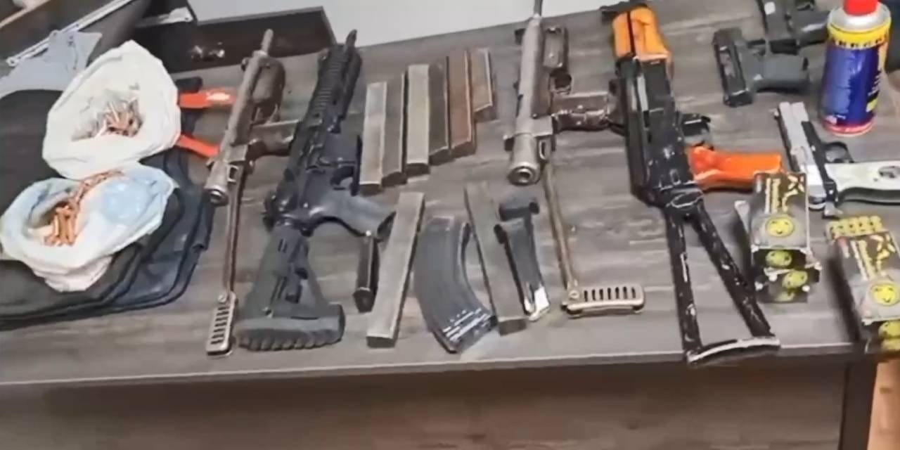 Kar maskeleri çeteyi ele verdi: Hücre evi cephanelik çıktı