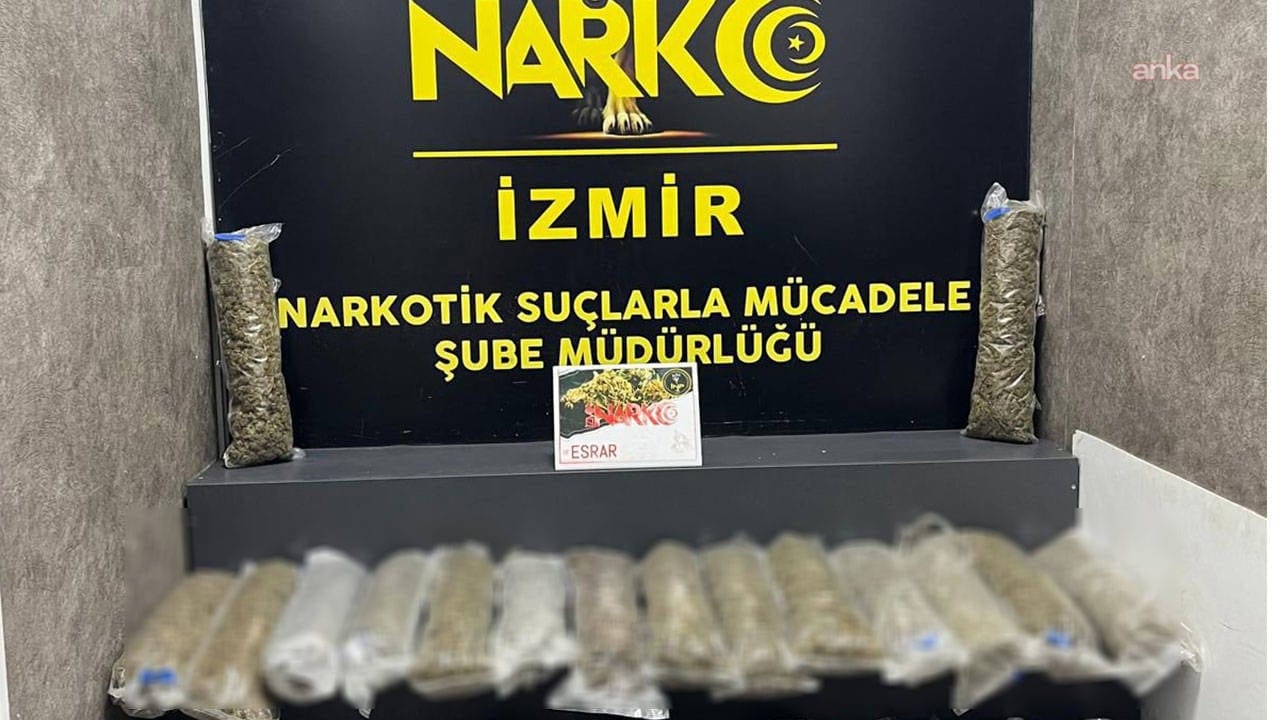 İzmir’de uyuşturucu operasyonu: 23 kilo ele geçirildi