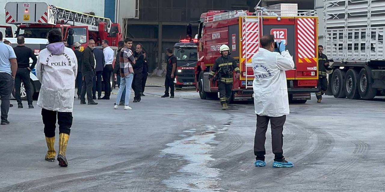 Konya'da un fabrikasında patlama!