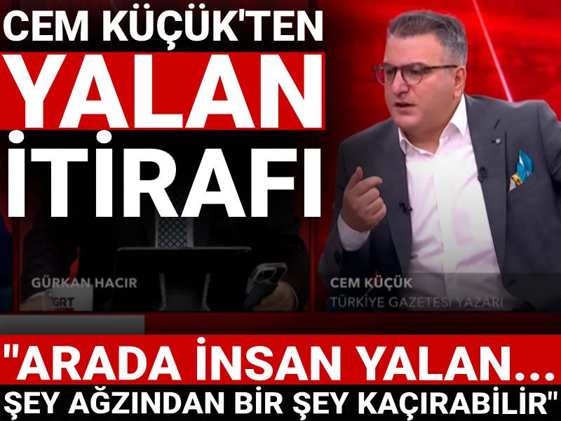Cem Küçük İBB iddianamesiyle ilgili yalan söylediğini itiraf etti: Arada insan yalan şey... ağzından bir şey kaçırabilir