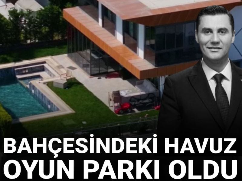 Ferdi Zeyrek'in bahçesindeki havuz oyun parkı oldu