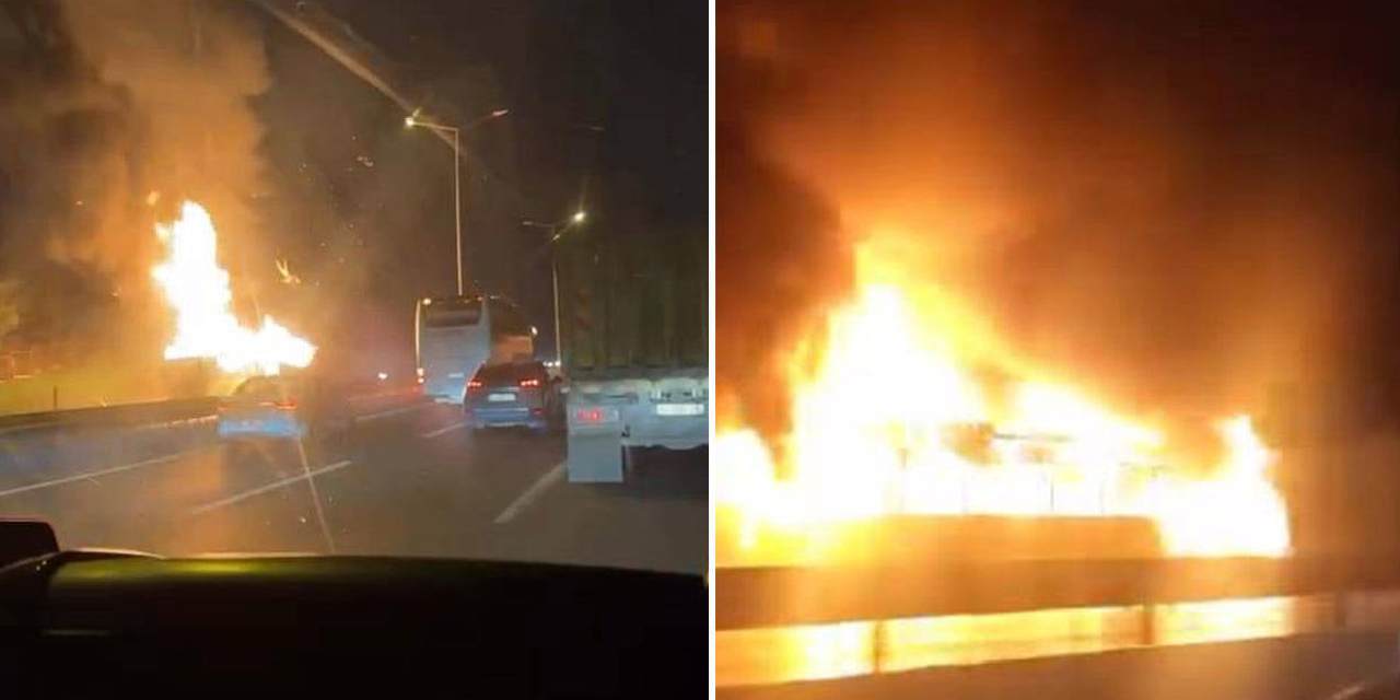 İETT otobüsü cayır cayır yandı: Geriye demir yığını kaldı