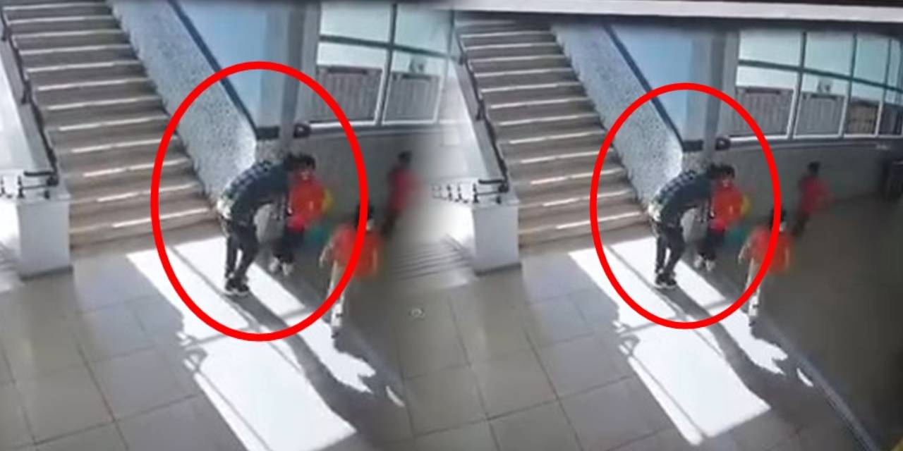 Boğazına yiyecek kaçan öğrencisinin yardımına koştu! Küçük kız Heimlich manevrasıyla kurtuldu