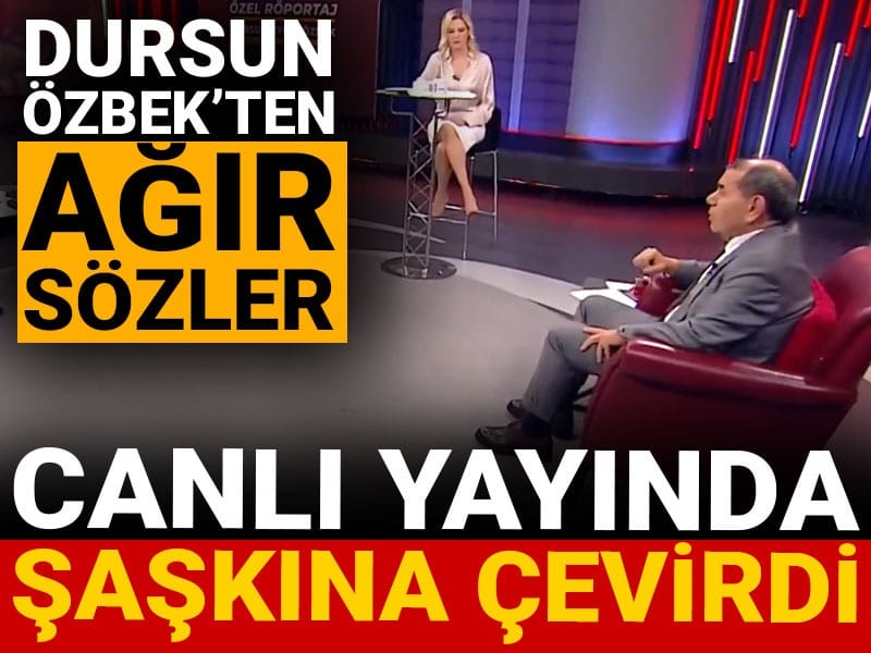 Dursun Özbek canlı yayında şaşkına çevirdi: Stüdyo buz kesti