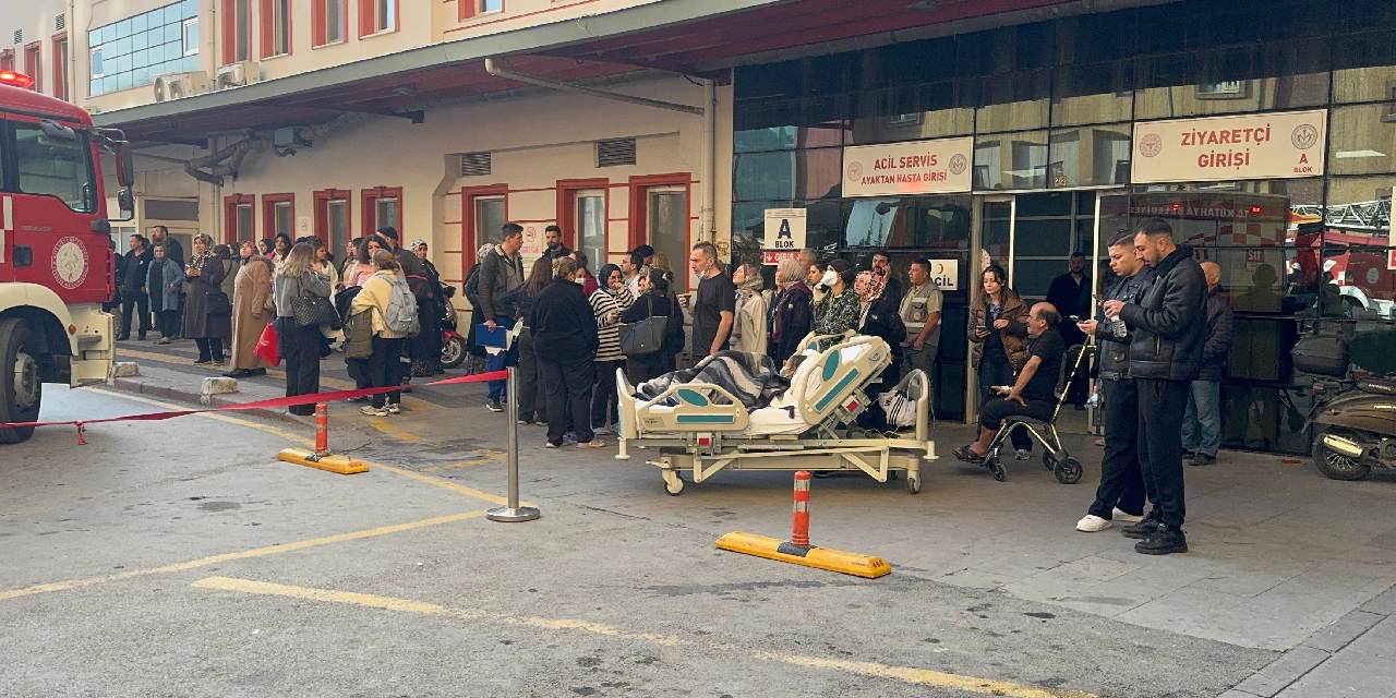 Kütahya'da hastanede yangın: İki kattaki hastalar tahliye edildi