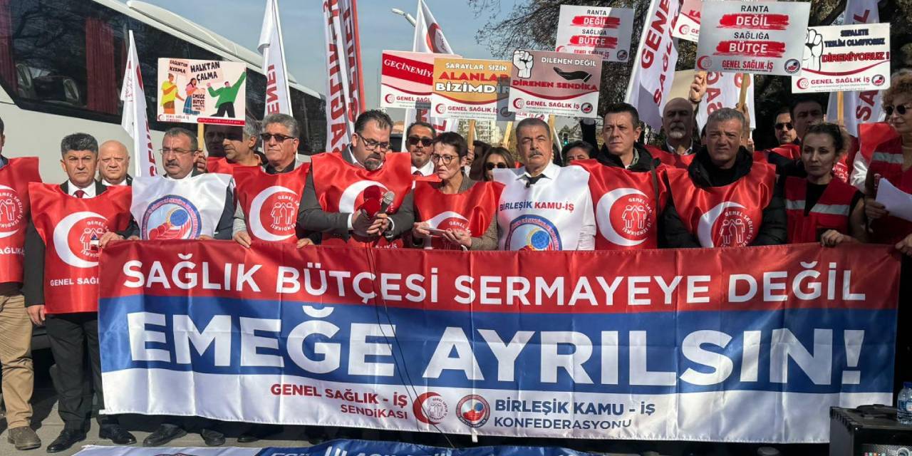 Sağlık emekçileri Meclis’in önünden haykırdı: Halk sağlığı rant düzenine teslim edilemez