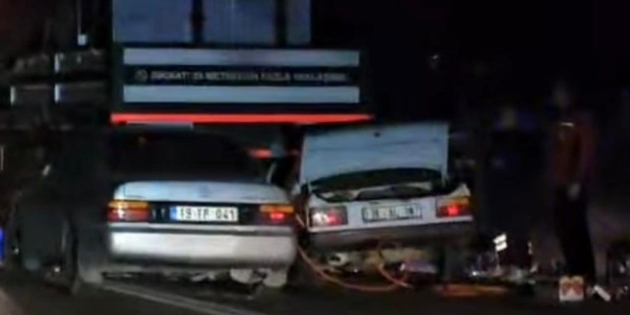 Aynı vince iki araba birden girdi: 1 ölü 1 yaralı