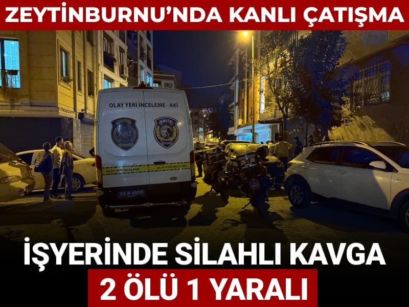 İş yerinde silahlı kavga: 2 ölü 1 yaralı