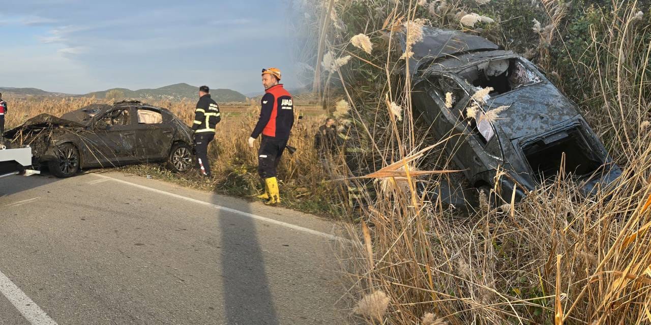 Tokat’ta feci kaza! Otomobil sazlık alana uçtu