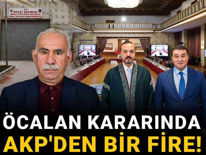 Öcalan kararında AKP'den bir fire!