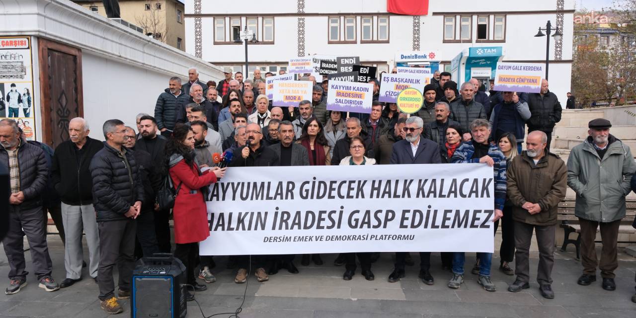 Tunceli Belediyesi’ne kayyum birinci yılında protesto edildi