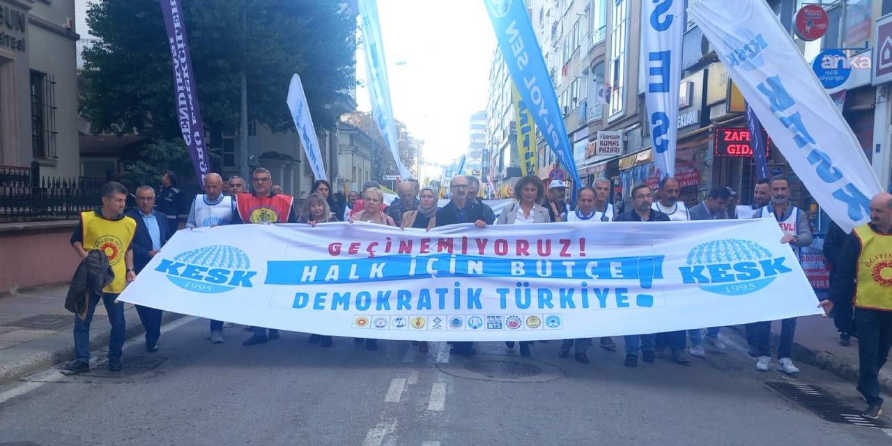 KESK'ten 'Geçinemiyoruz' mitingi: Kaynak var utanmaları yok